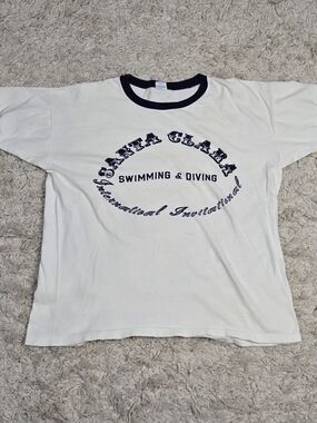 VTG 70s Santa Clara Swimming And Diving Ringer L/XL